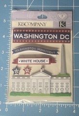 K&Company scrapbook Dimensional Embellishments Washington DC White House