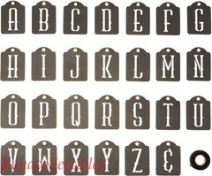 Graphic 45 Staples ALPHABET BANNERS-Black 46 Pieces 3.875″ x5 3/4″
