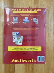 Southworth Holographic Sticker Sheets AND Glow in Dark Sheets- Inkjet printer