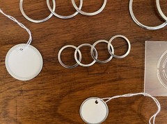 14 pc Paper Crafting Collection Circle Tag Set-Stencil & Metal Rings