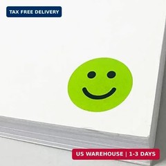 1200 Pieces – 1″ Happy/Sad Smile Face Behavior Emotion Stickers, Red/Yellow/Gree