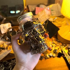 GOTH SKULL MYSTERY JAR Vintage & New Jewelry Lot Witchy Treasure Dark Academia