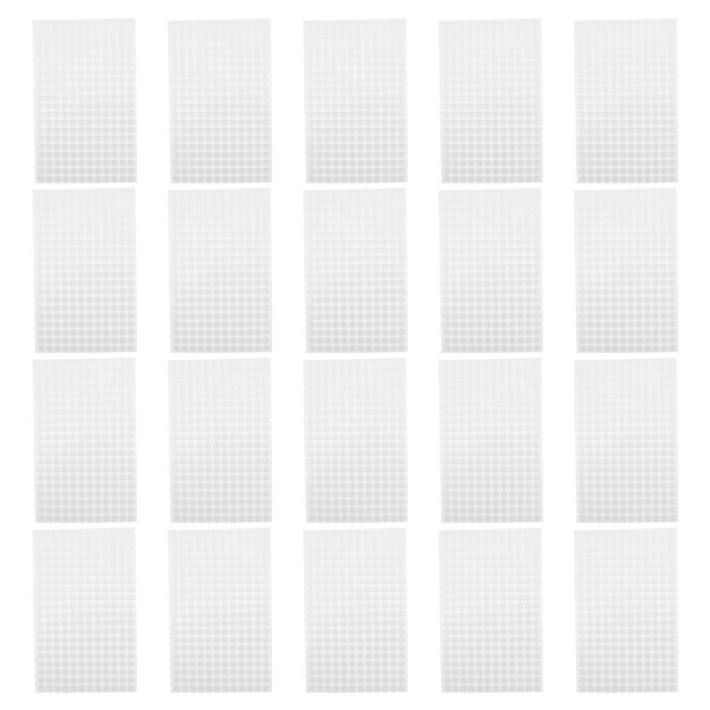 30 Sheets Round Stickers Printable Writable Labels Adhesive Circle Dot