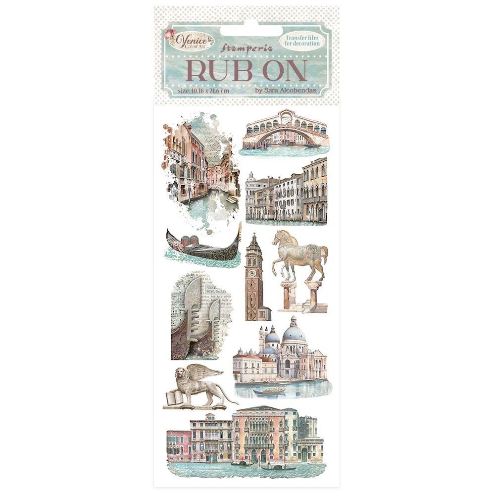 Stamperia Rub-ons 4″ x 8.5″ – Venice City of Art monuments, DFLRB170