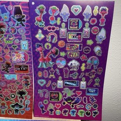 Trolls World Tour 3 Foil Sticker Sheets CHECK ALL PHOTOS FOR THE CONDITION