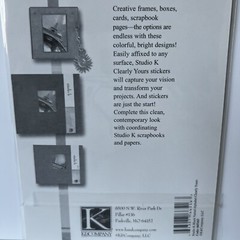 K&Company Studio K Varied Alphabet Clearly Yours Stickers Black Letters Graffiti