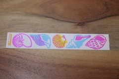 Vintage 1982 Cardesign TOOTS Sticker Strip Shells MUS #155 Seashells Conch tulip