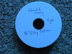 Stampin’ Up Ribbon Emerald Envy Silky Taffeta Ribbon 3/8″ Retired!