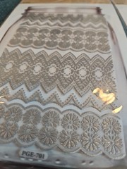Lot 2 Crafter’s Square Glass Stickers Jar Silver Diamonds 45 Piece New Trim Band