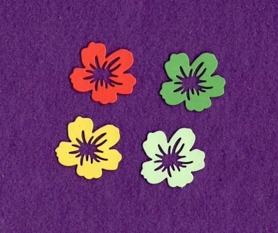 SUNSHINE FLOWER die cuts scrapbook cards