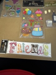 Friends, Birthday, Over The Hill Scrapbook Stickers