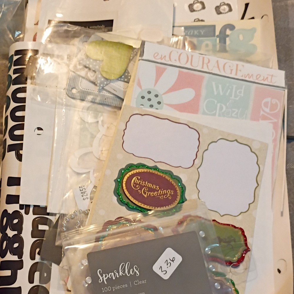 Sticker Lot HUGE LotThousands Single Stickers Scrapbooking Maybe 4 Pounds