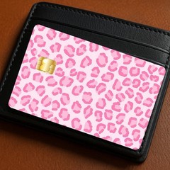 Cheetah Pink Glam Fashion Debit Credit Card Sticker Decal Money Bank Cash Cover