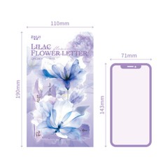 10Pcs Blooms Flowers PET Stickers Large Size Scrapbook DIY Journal Card Crafts