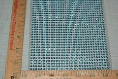 Floral Garden Adhesive Diamond Wrap Teal Blue 2 Packages Sticker Craft Fast Ship