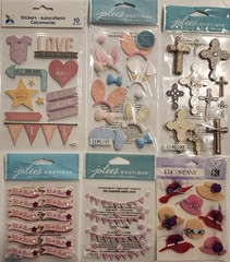 Lot of 19 JOLEE’S BOUTIQUE K&CO MOMENTA Scrapbooking Stickers