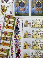 PROVO CRAFT Stickers & Borders & Vellum Die Cuts Vintage Lot Bears Birdhouse 90s
