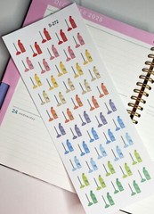 Home Cleaning, bathroom,Floor Cleaning:Handmake Erin Condren Planner Sticker