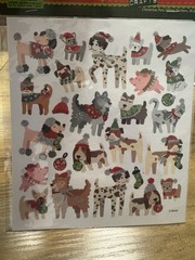 Christmas Paper Crafts Christmas Stickers, 3D Lighted Embellishment & Santa Hats