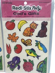Vintage Redi Stix Poly Stickers Gods Gifts Lot Sealed Standard Publishing