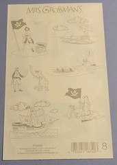 Mrs. Grossman’s Multicolor Pirates Stickers Scrapbooking Sheet 8 16740
