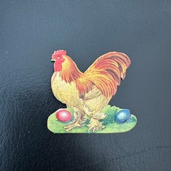 Vintage Airplane & Easter Die Cut Scrap Lot 15 Pc Rabbits Roosters Angels German