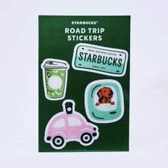 NWT Starbucks 2026 Summer Road Trip Sticker Pack of 4 Stickers on 1 Sheet- #2