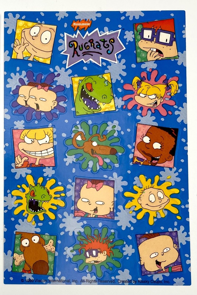 Vintage 1998 Y2K Nickelodeon Rugrats Stickers DesignWare by American Greetings