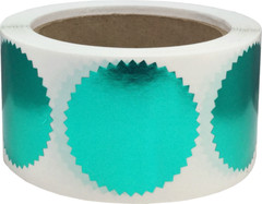 Envelope Seals Serrated Edge Color Labels | 2″ inch | 500 Pack | Pick One Color