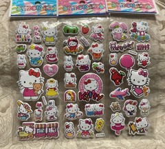 Retro Vintage Look Hello Kitty 3D Puffy Stickers 3 sets (#7)