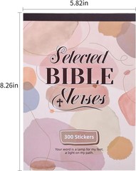 300PCS Bible Verse Stickers for Adults, Irregular Vintage Christian Stickers, Ch