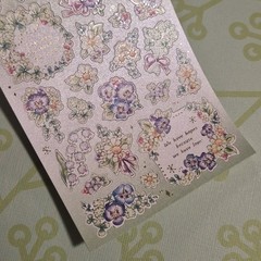 Cottagecore Floral Flowers Bunny Spring Sticker stickii club Bundle Lot journal