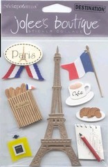 NEW~Jolee’s Boutique 3D Stickers PARIS France Theme 5533