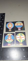 Vintage Stickers Prism Hot Air Balloons Teddy Bears Rainbows Hearts Lot 07