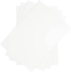 PINGEUI 50 Pack 8.5 x 11 Inches White Chipboard Sheets,40 pt White Chipboard, Me