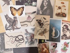 30+ Pieces Witchy/Mystical Vintage Ephemera For Junk Journal, Collage, Scrapbook