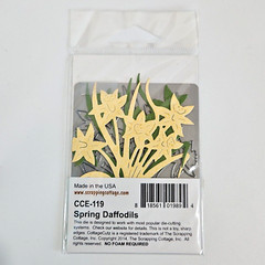 Cottage Cutz Die Lot of 5 Spring Daffodils Watering Can Love Birds Tea Rooster