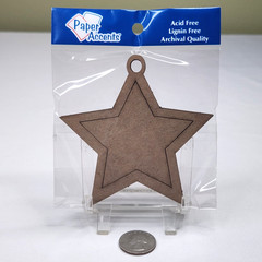 Chipboard Die Cut Christmas Shapes x9 Unfinished for Crafting Total 66 pcs