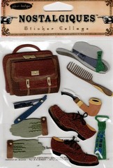Men Accessories, Nostalgiques, 3D scrapbook stickers- Jolee’s Boutique SPJBN001