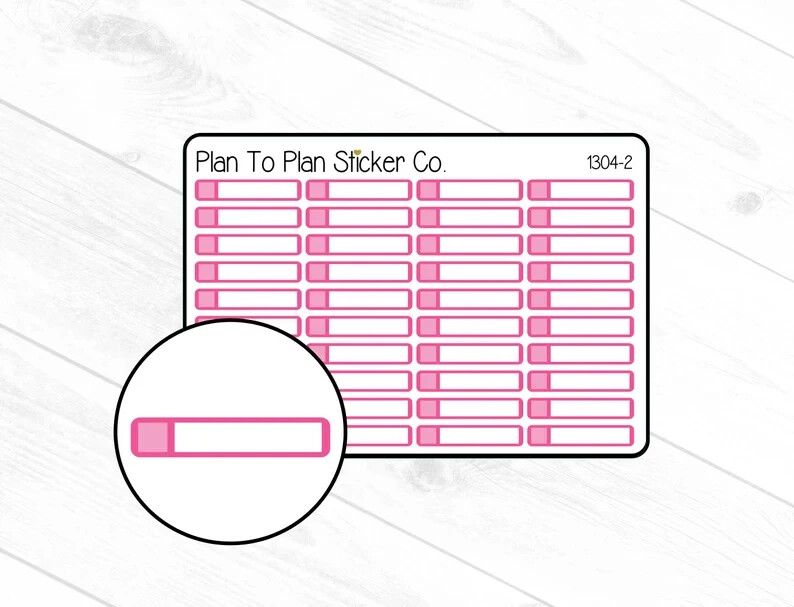 1304-2~~ Little Labels (DARK PINK) Planner Stickers.