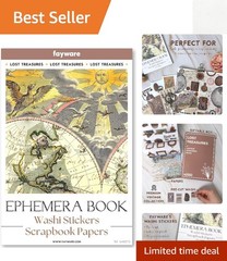 Vintage Washi Stickers & Ephemera: 411 Stickers and 20 Papers for Scrapbooking
