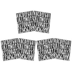6 Sheets Self Adhesive Alphabet Stickers Business Letter Decals Mailbox