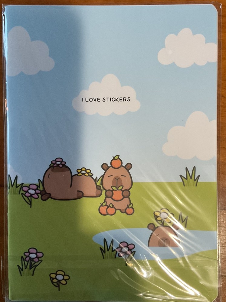 Hubman and Chubgirl new «I Love Stickers» reusable 5.5″ x 7.5″ sticker book