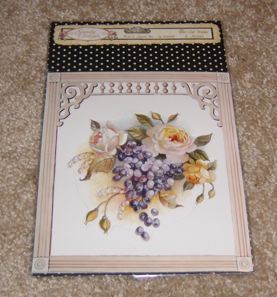Colorbok Diecut Frame & Accent ~ Sandy Clough….Wood Lattice