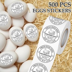 2Inch 500 Pcs Farm Fresh Duck Egg Stickers Unwashed Duck Egg Carton Labels – …