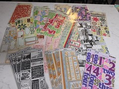 CLOUD 9 Design Scrapbooking Stickers Alphabet Borders Words Lot Of 59 NIP