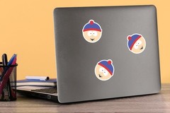 SOUTH PARK STAN FACE DIE CUT VINYL 50 CT STICKER PACK