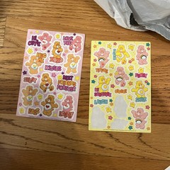 Vintage Care Bears Sticker Sheet. One Sheet As Shown Unused 2003 & 1 Sheet Part