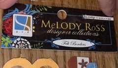 MeLody Ross Designee Collection Artsy Urban 12” Felt Stitched Borders Scrapbook