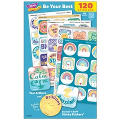 TREND Scratch ‘N Sniff Be Your Best – 120ct Scented Stickers, Motivation Pack